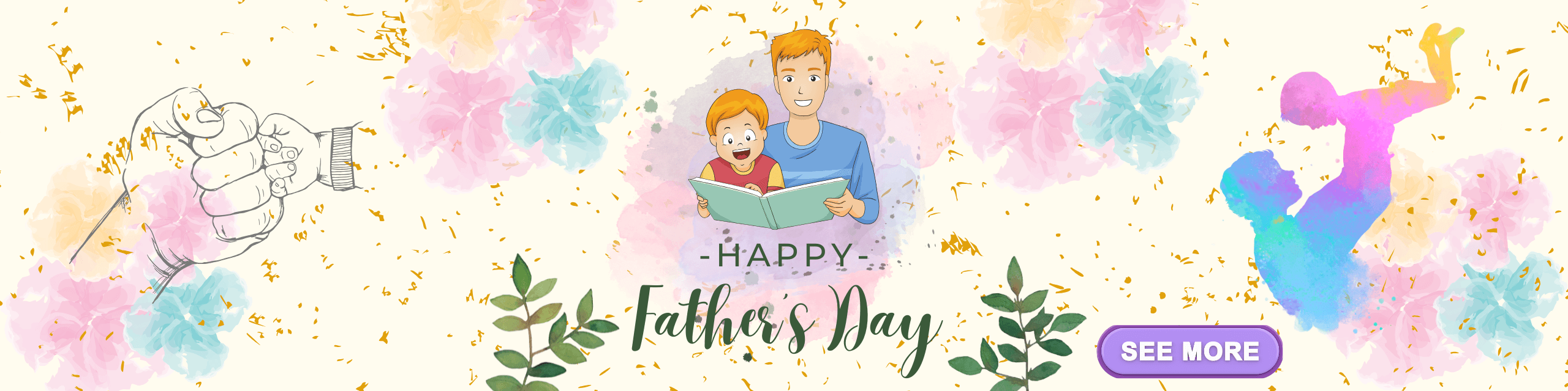 Fathers day (2560 x 640 px)